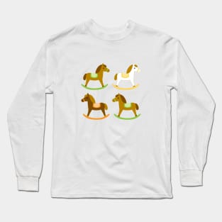 Rocking horses pattern Long Sleeve T-Shirt